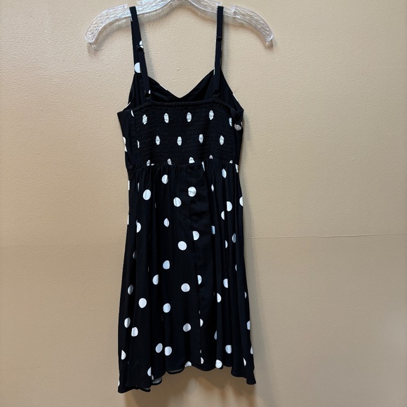 Old Navy Polka Dot Cami Dress Black White Knee Length Size XS NWT - Picture 2 of 8